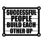 Wallity Successful Build Escultura de Pared Negra